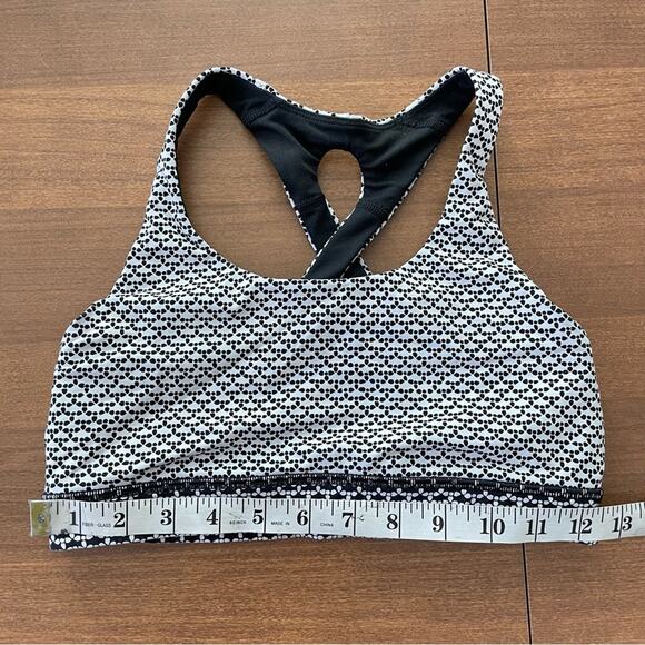 Lululemon | Women’s Time To Sweat Bra Sports Athletic Work-Out Black & White 6 - Picture 6 of 9